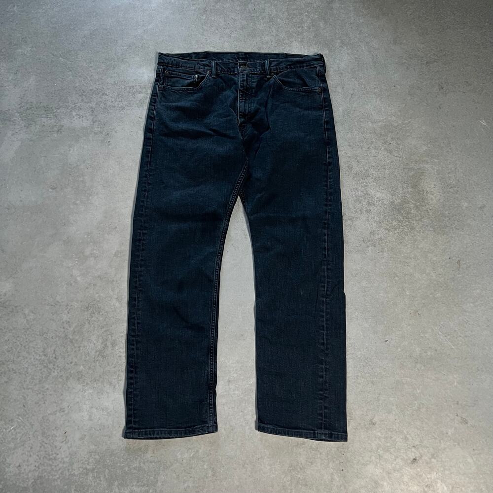 Levis 505 Regular Fit Straight Jeans Men's Size 38x32 Dark Wash Classic Fit